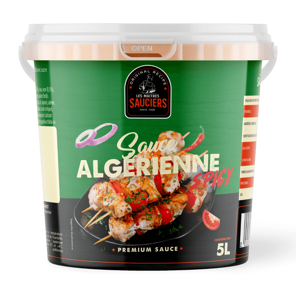 Les Maîtres Sauciers Sauce Algérienne Bidon de 5L Salamarket