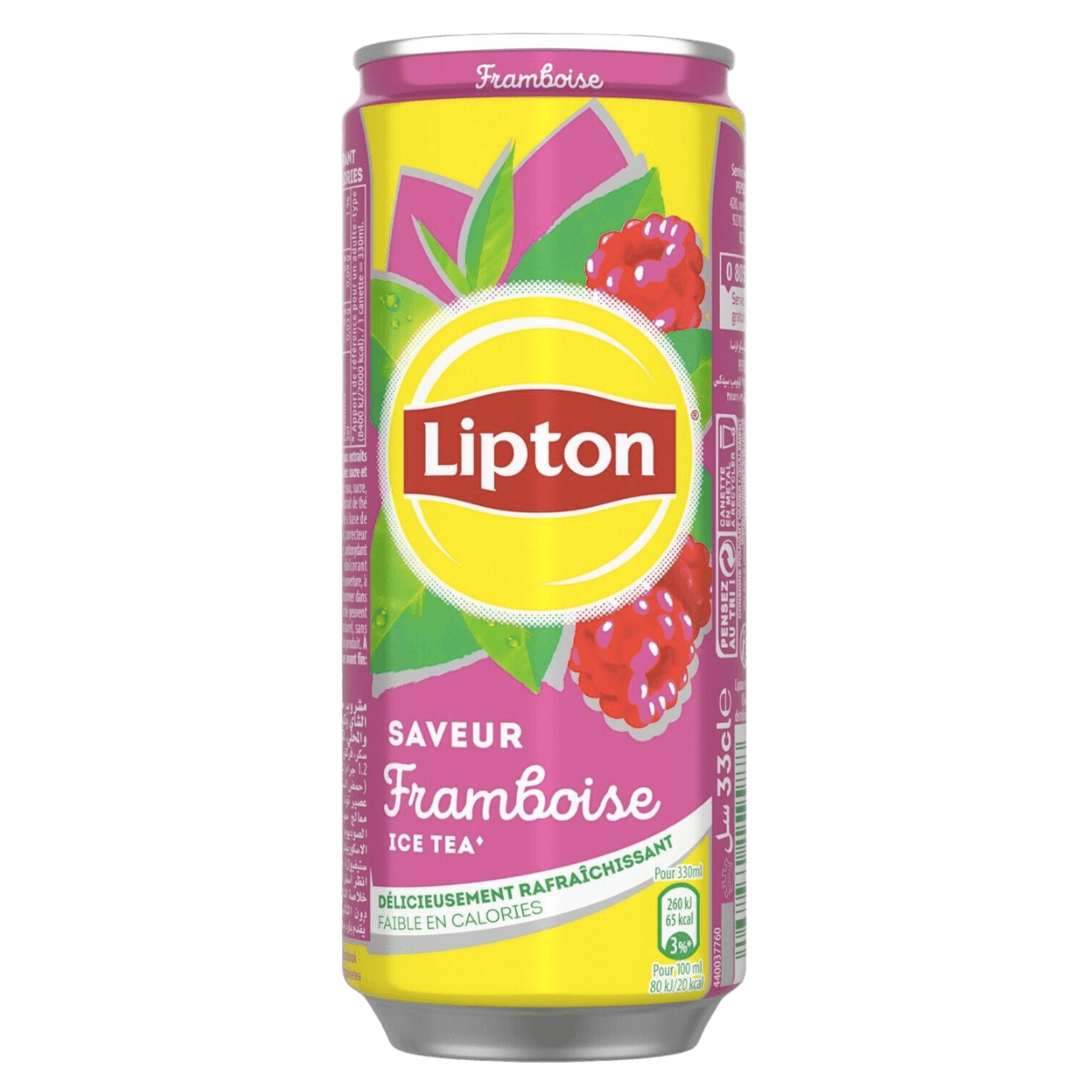 24 Canettes Lipton Framboise