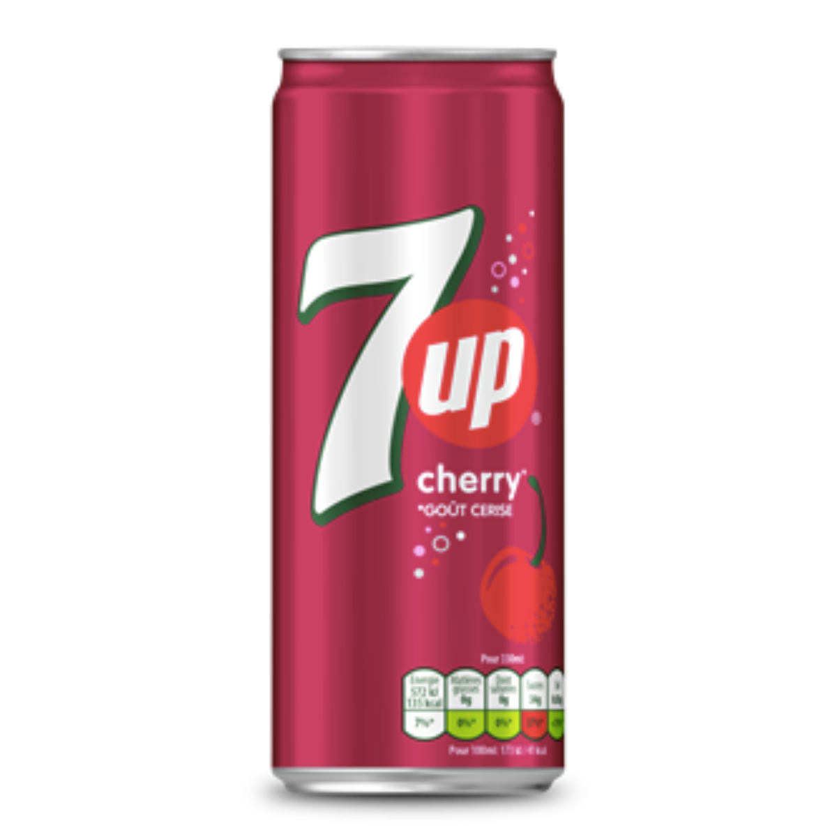 7Up canette 33cl Cerise