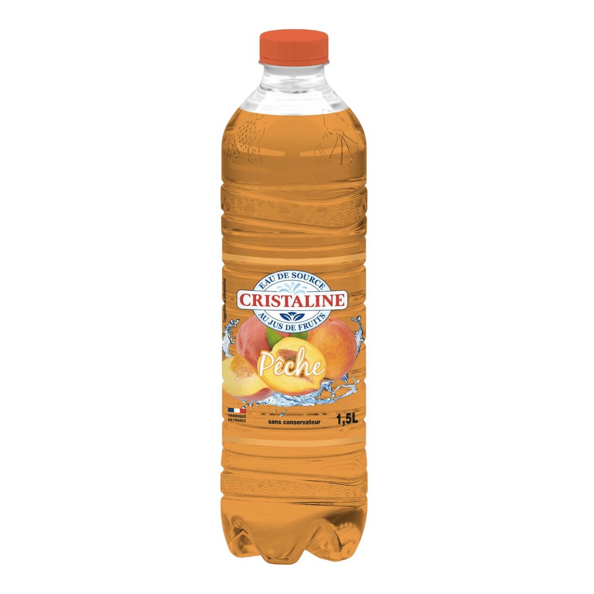 Cristaline Pêche 24 Bouteilles 1-5L