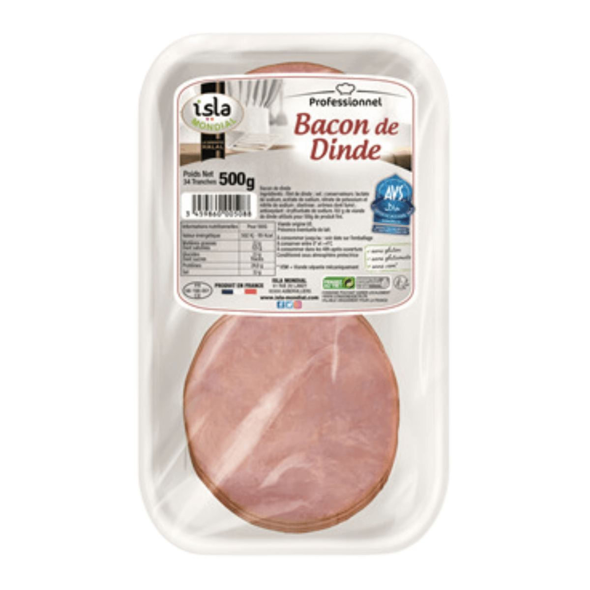 Isla Mondial Bacon de dinde Isla Mondial Bacon de dinde