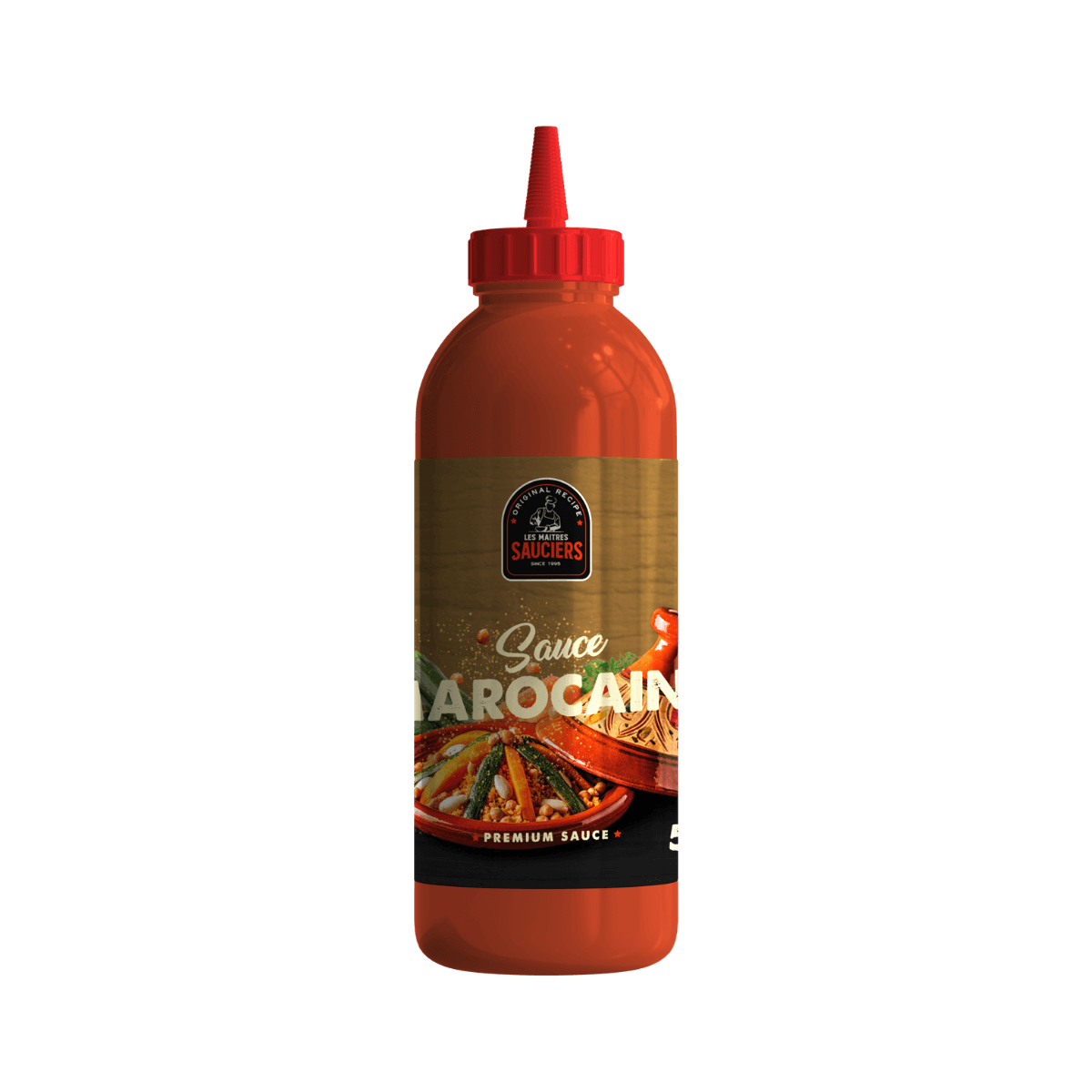 Les Maîtres Sauciers Sauce Marocaine - Bouteille 500mL Les Maîtres Sauciers Sauce Marocaine - Bouteille 500mL