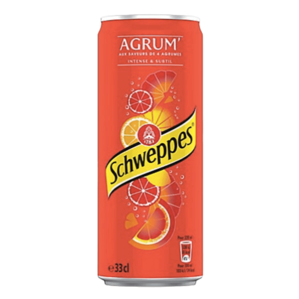 Canettes Schweppes x 24 - Agrum