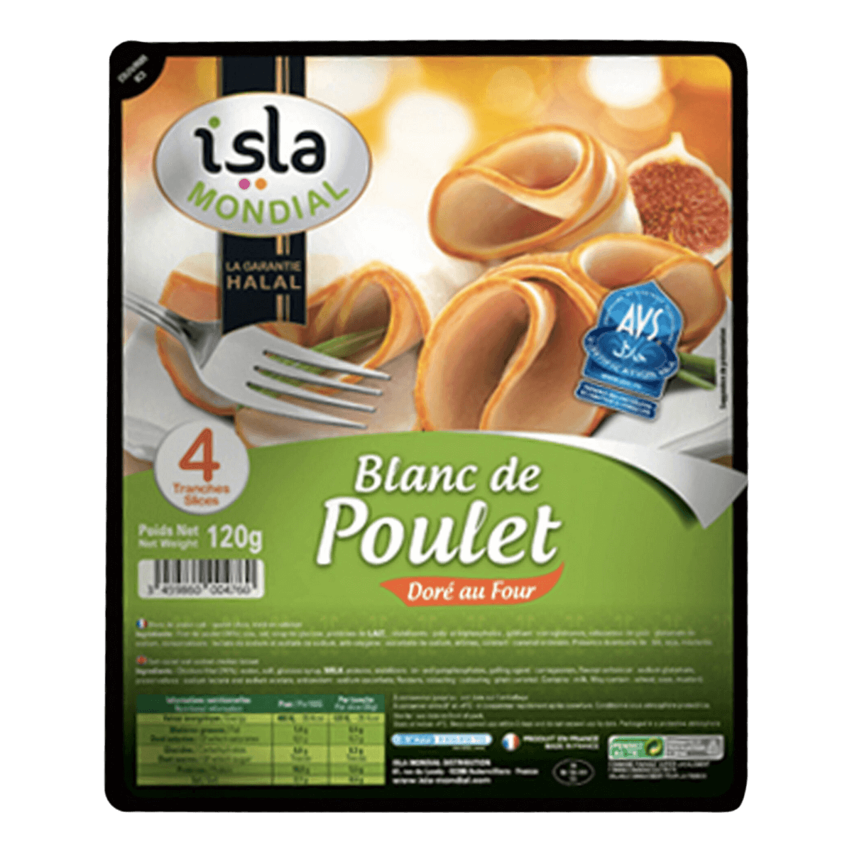 Isla Blanc de poulet doré four Isla Blanc de poulet doré four