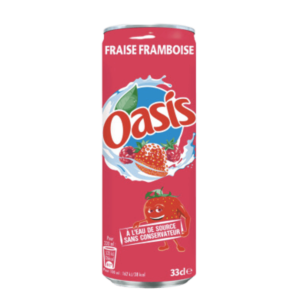 Canettes Oasis Fraise framboise