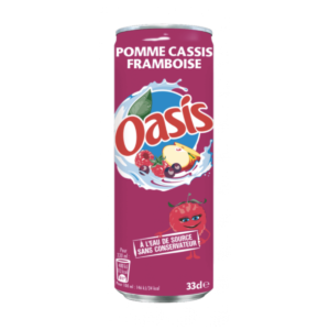 Canettes Oasis Pomme cassis framboise