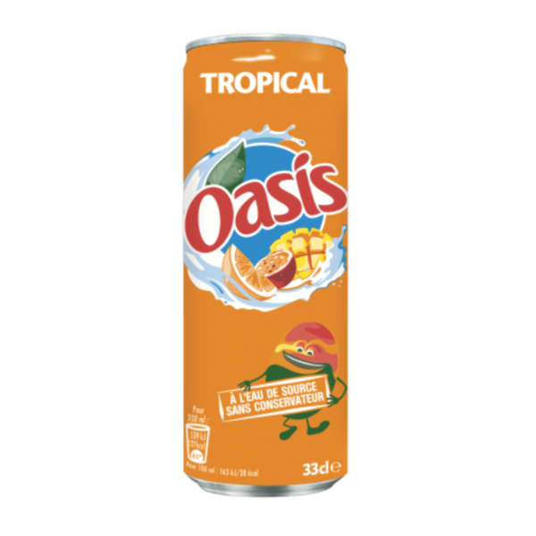 Canettes Oasis Tropical