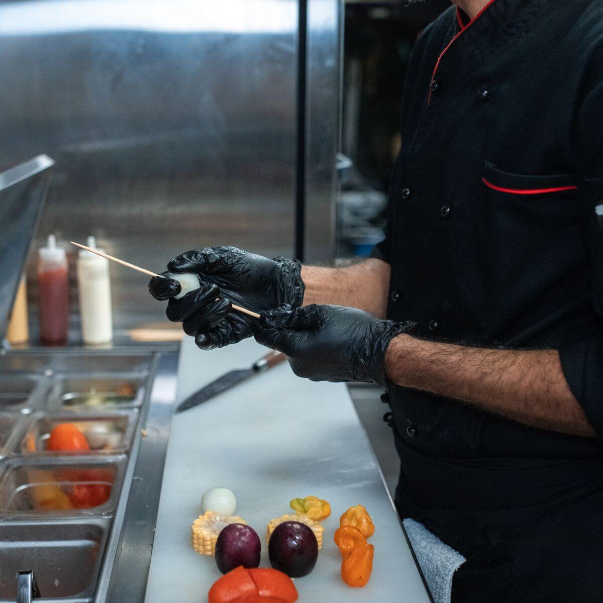 Gants vinyle noir non poudré jet Gants vinyle noir non poudré jet