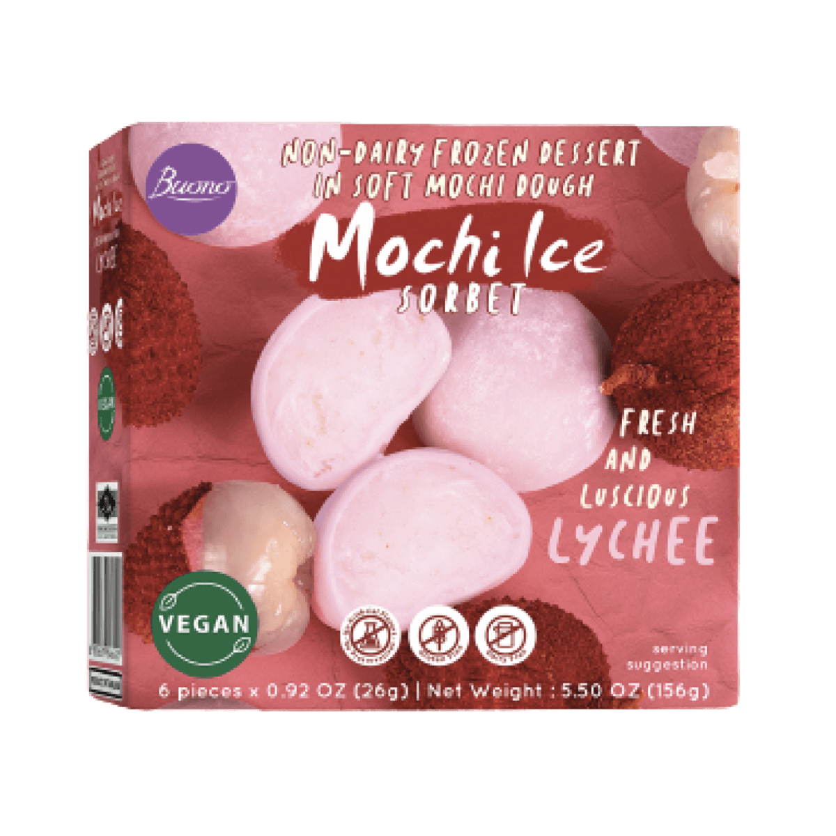 Mochi Ice Lychee Buono Mochi Ice Lychee Buono