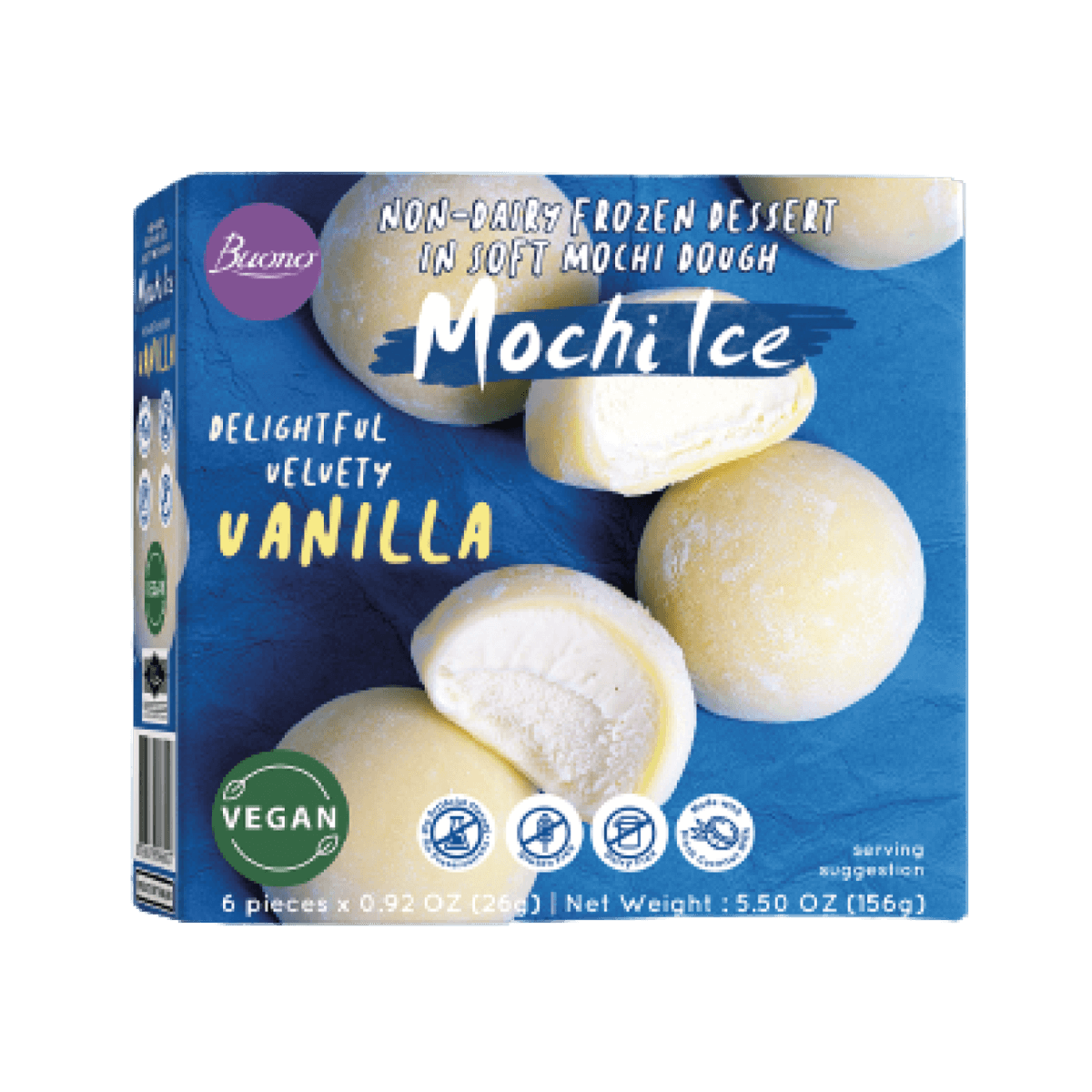 Mochi Ice Vanille Buono Mochi Ice Vanille Buono