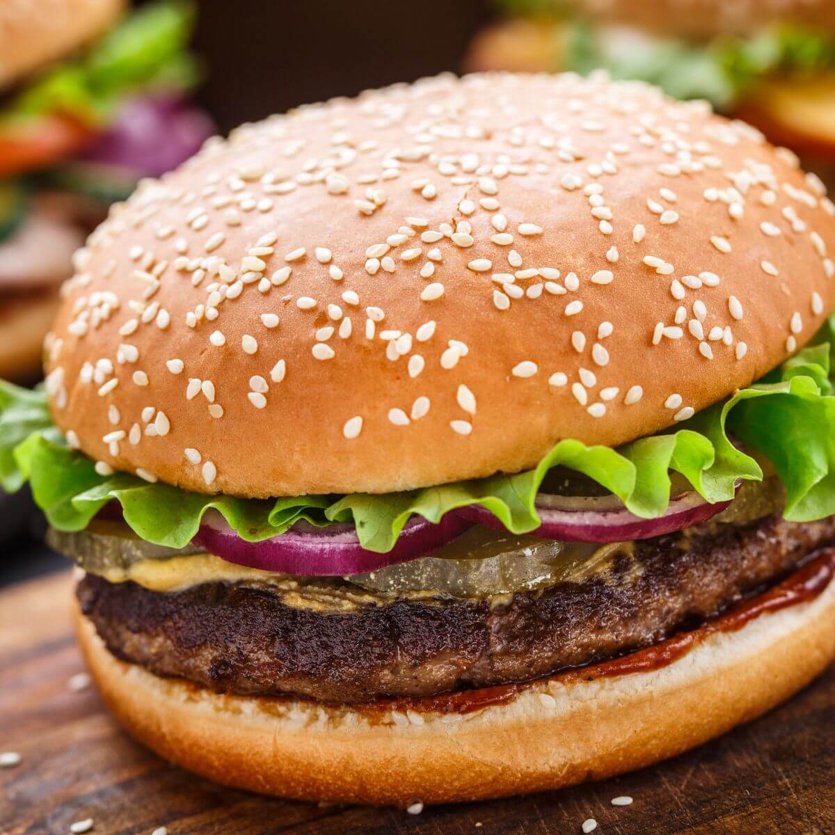 Seeded Burger Bun Seeded Burger Bun